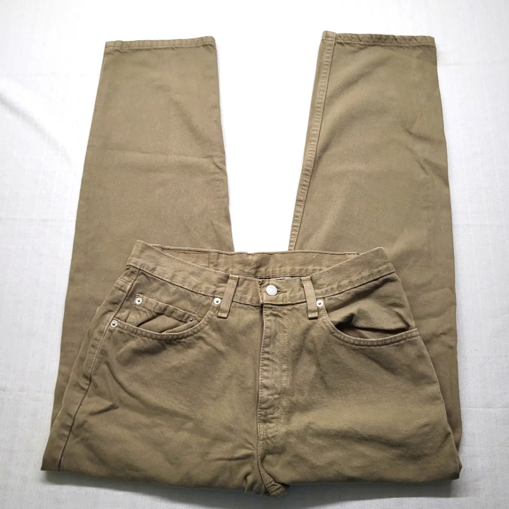 VTG Levis 550 Jeans Mens 31/30 Tan Denim Relaxed Straight 90s Y2K Retro USA